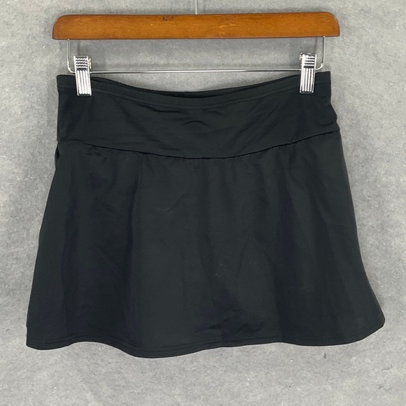 Lands' End Women's Black Swim Skirt Attached Brief Skort Swim Wear Size 6 - Picture 1 of 7